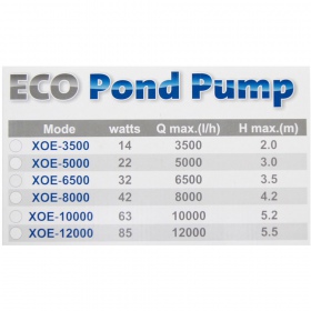 Jebao/Jecod XOE-3500 fountain pump (14W)