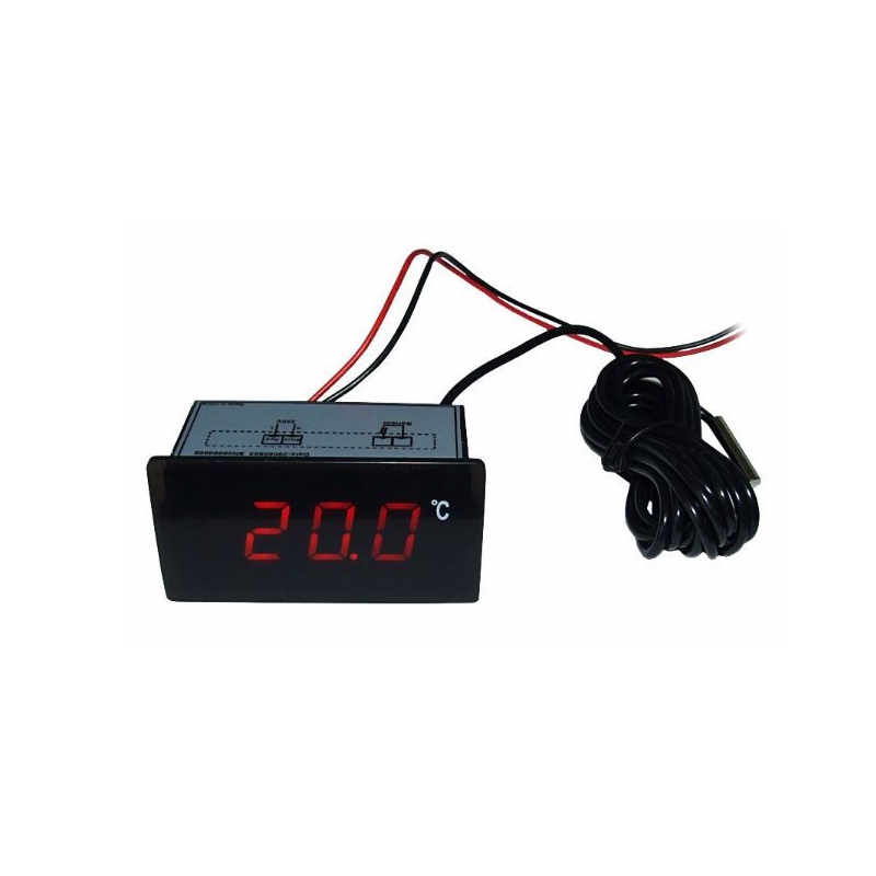 Ringder PT-6 Digitalthermometer rot 12V für Terrarien