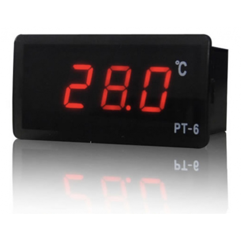 Ringder PT-6 Digitalthermometer rot 12V für Terrarien