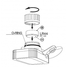 LCD thermometer with suction cup AT-1