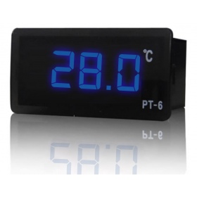 Thermomètre numérique bleu 12V