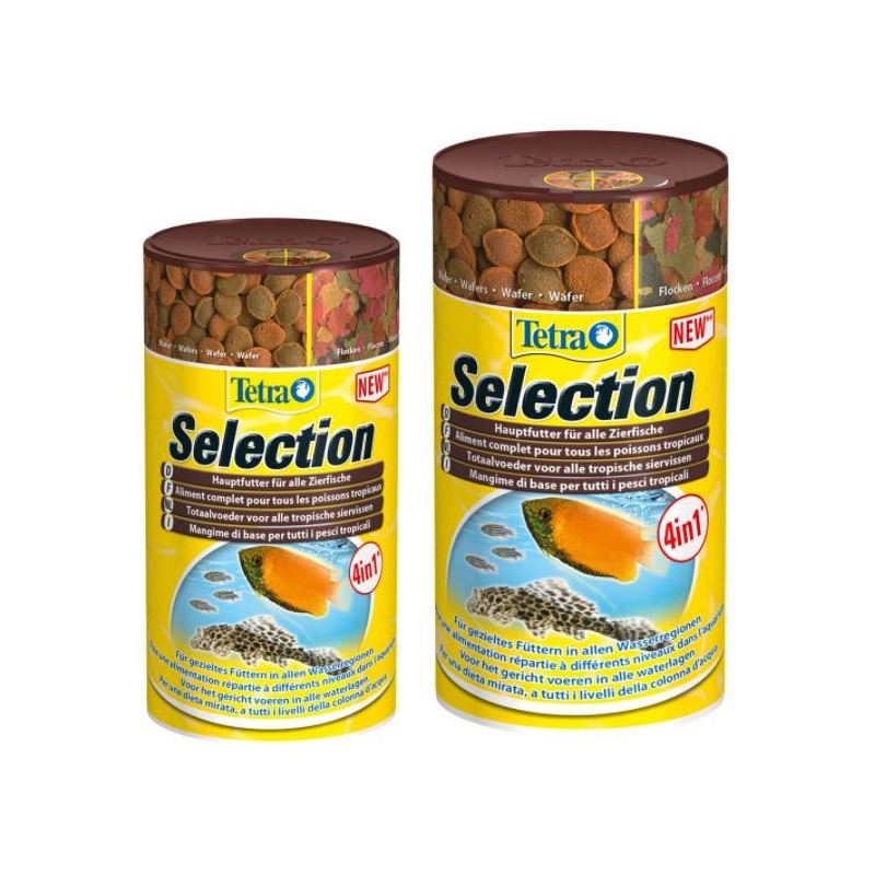 Alimentation Tetra Selection 4 en 1 pour poissons tropicaux