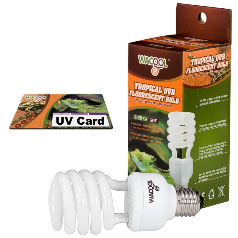 WaCool Tropical UVB 5.0 lamp met sensor