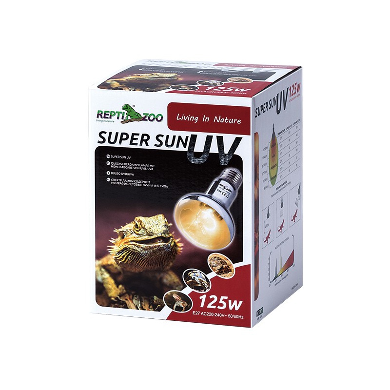 Repti-Zoo SuperSun 75W - lampa żarowo-rtęciowa