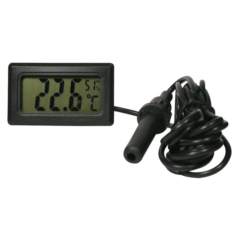 Ringder LCD termometer och hygrometer med sond