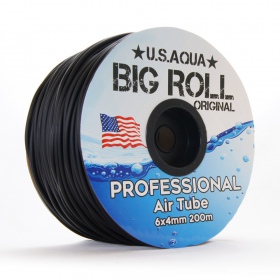 U.S.Aqua juoda silikoninė žarna 6mm