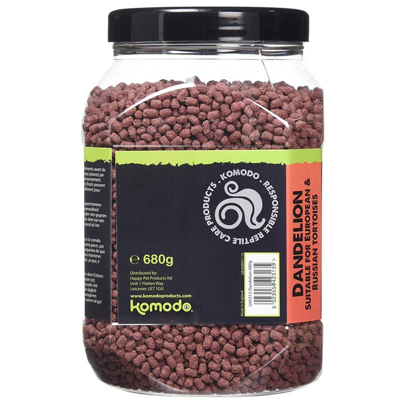 Dieta de tortuga Komodo Diente de león 680g