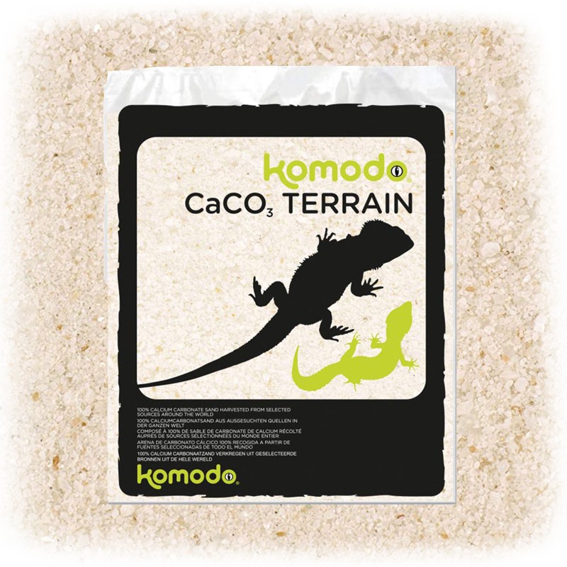 Komodo CaCo3 spiselig sand for reptiler