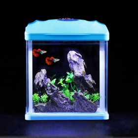 Acquario SunSun HR-230 blu da 7 litri