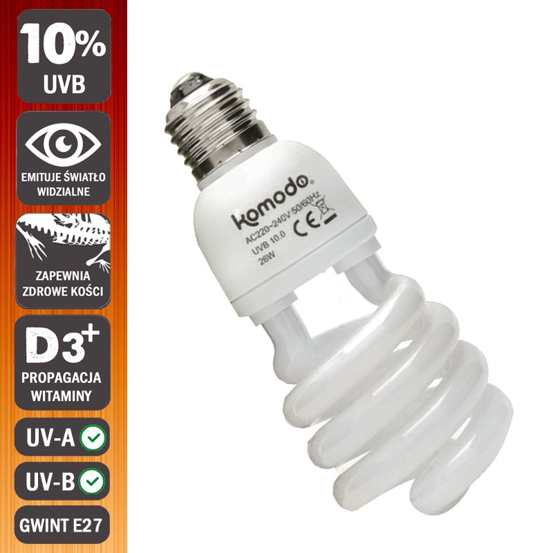 Ampoule UVB 10.0 Komodo 26W