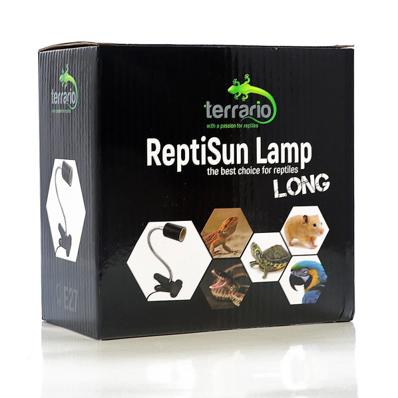 Lampa ReptiSun z mocnym zaciskiem i giętym ramieniem