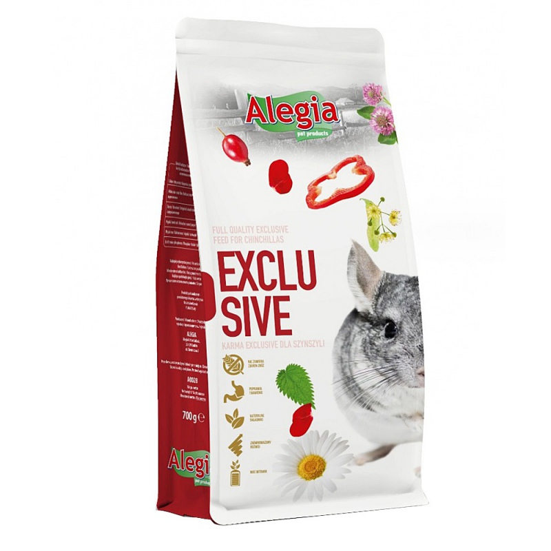 Alegia - Exclusiva Ração para Chinchilas 700g