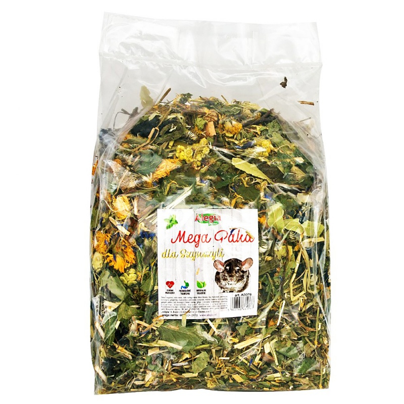 Alegia Mega Pacote Ervas Chinchilas 650g