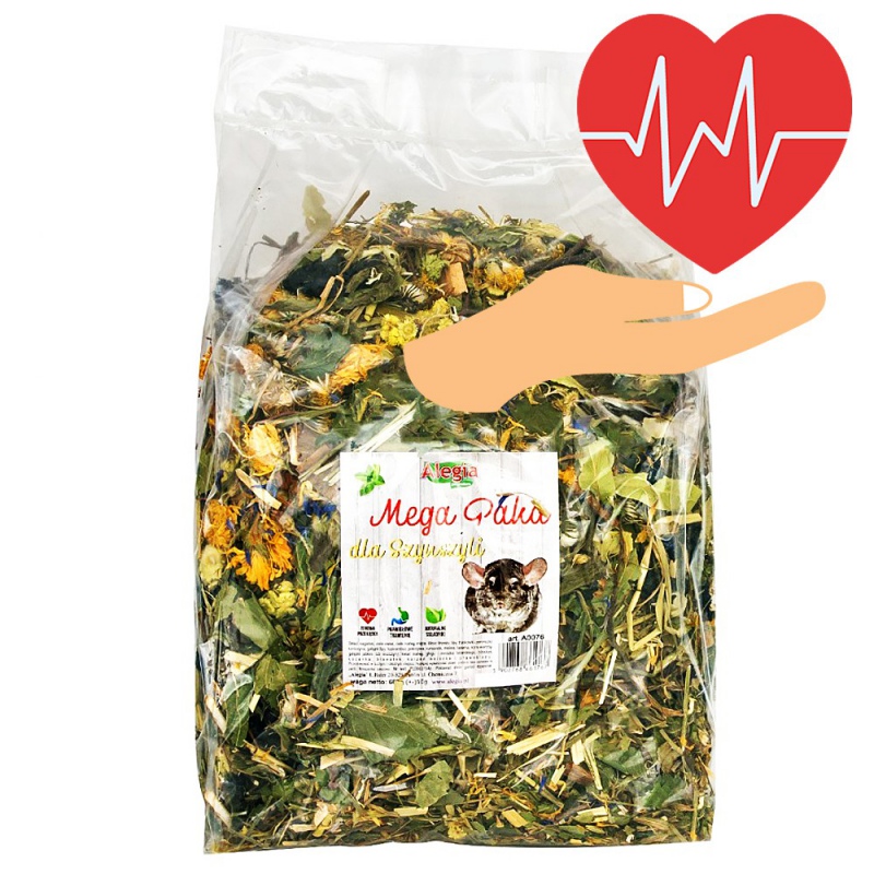 Alegia Mega Pacote Ervas Chinchilas 650g