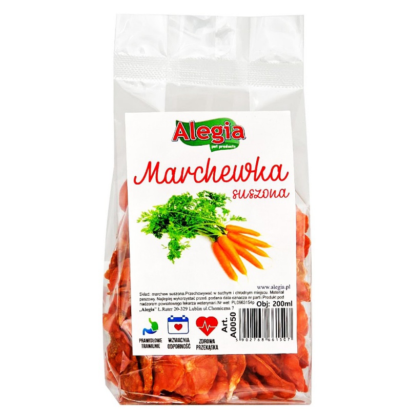 Chips di carota 60g - Snack per animali