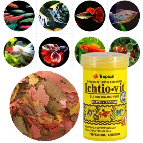 Tropical Ichtio-Vit 100ml - pokarm w płatkach