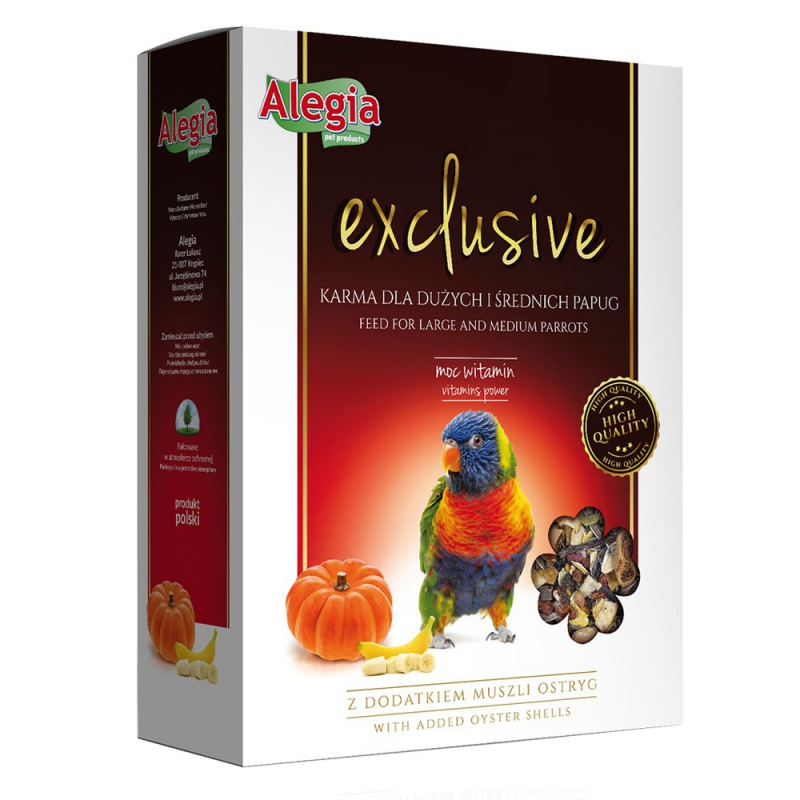 Ração Alegia Exclusive 700g para Papagaios