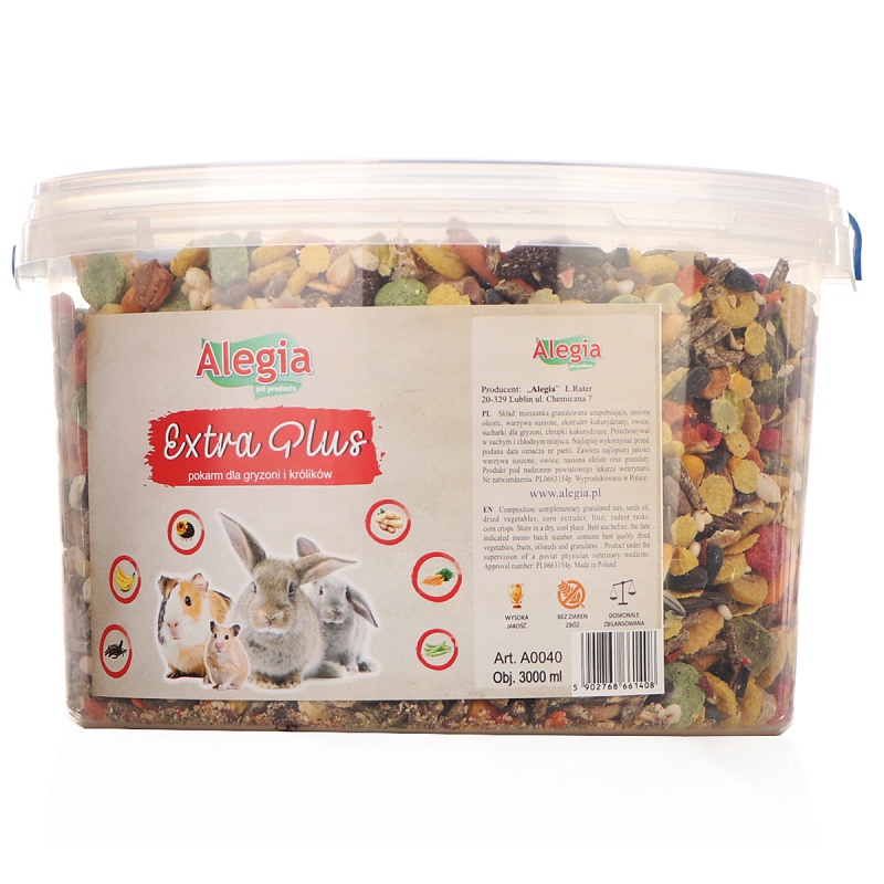 Alegia - Food for rodents and rabbits 3000ml