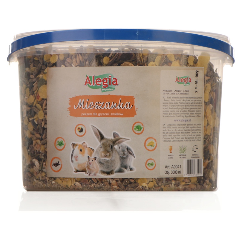 Alegia - Food for Rodents and Rabbits 3000ml