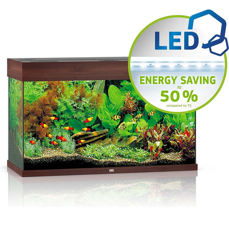 Aquarium JUWEL Rio 125 LED en bois foncé