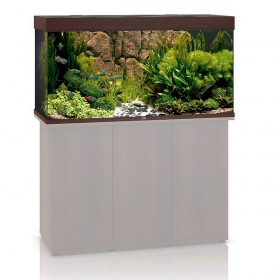 Acuario Juwel Rio 350 LED en madera oscura