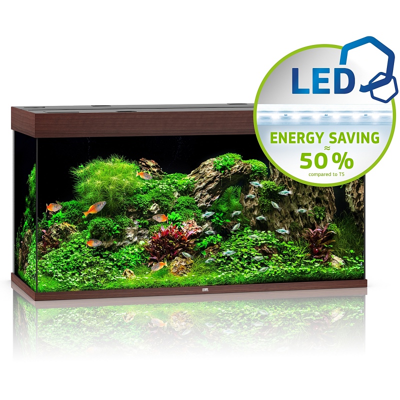 Juwel Rio 350 LED - Aquarium Dunkles Holz