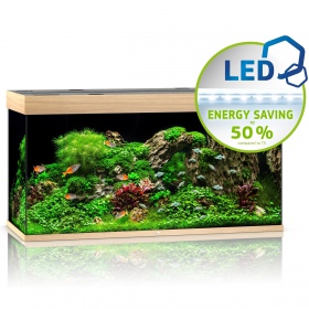 Juwel Rio 350 LED aquarium in licht hout