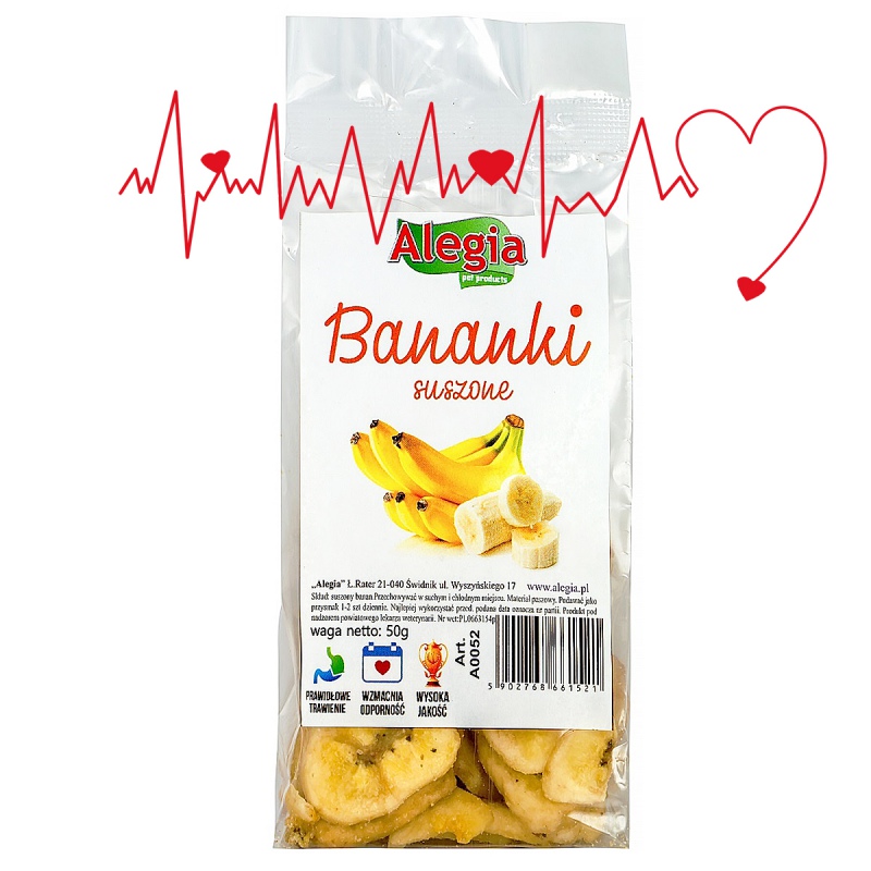 Alegia kuivatatud banaanid 50g