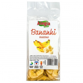 Bananas secas Alegia - Petisco natural 50g