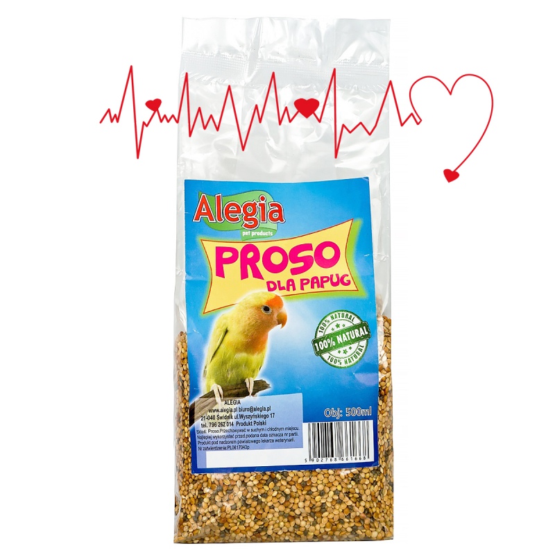 Alegia Proso Dla Papug 350g - Zdrowy Przysmak