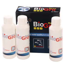 Bacterias Biogro para acuarios marinos 3x250ml