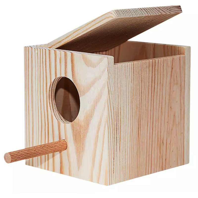 Casa de madera para aves exóticas