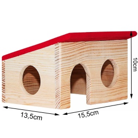 Maison en bois pour petits rongeurs