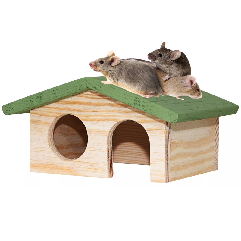 Nature Mouse Home M - Wooden House for Rodents