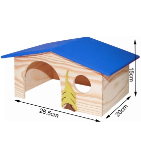 Wooden House for Rodents - Nature Piggy Home