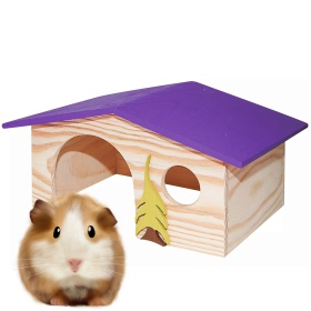 Wooden House for Rodents - Nature Piggy Home