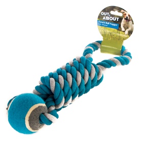 HappyPet Tennis Ball Tugger con corda