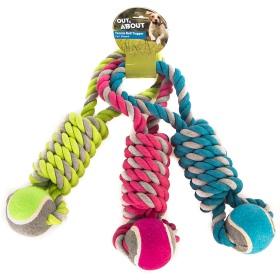 HappyPet Tennis Ball Tugger - Jouet pour chien