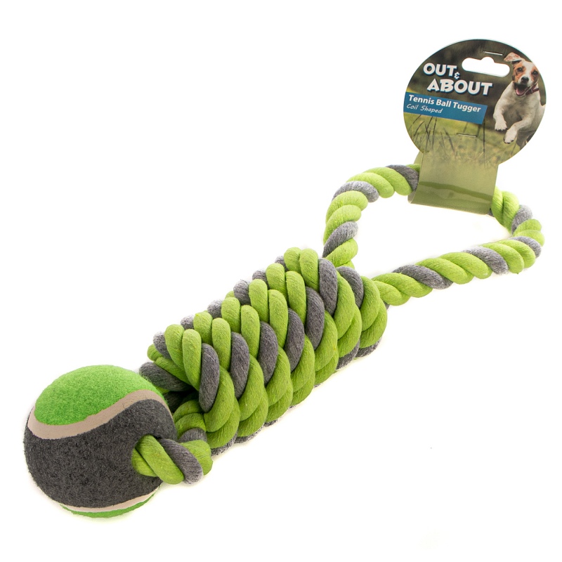 HappyPet Tennis Ball Tugger - Jouet pour chien