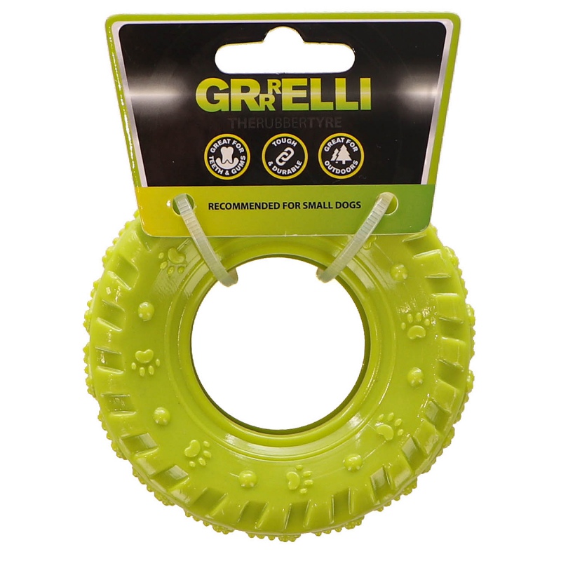 Gummibissring Grrrelli Tyre S für Hunde