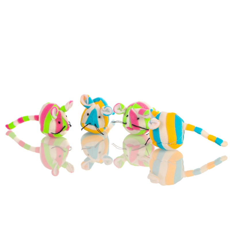 HappyPet Candy Stripe pehme hiir kassidele