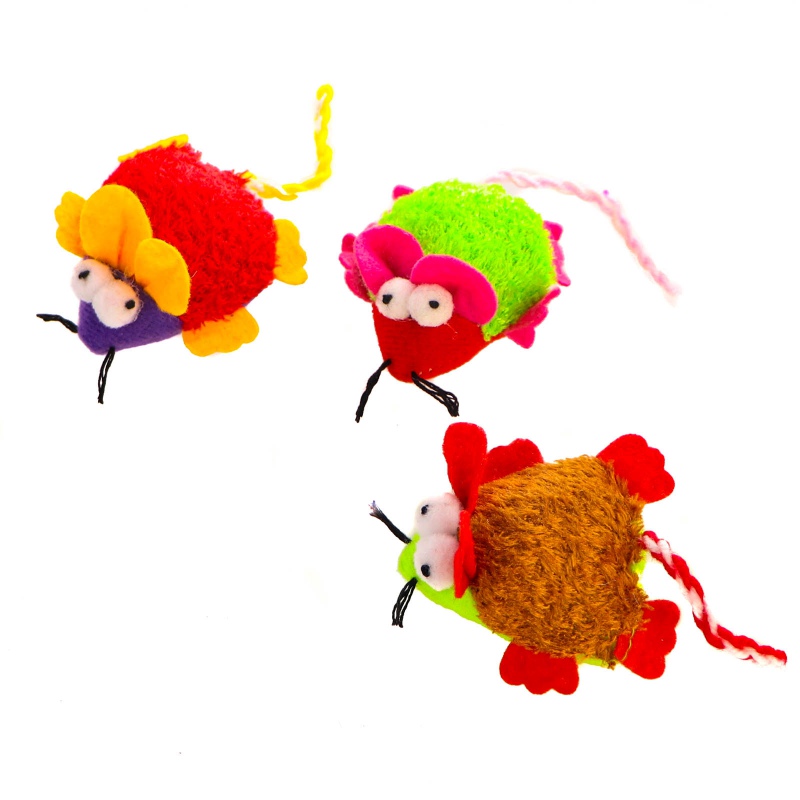 HappyPet Fuzzy Mice - Toy for Cats