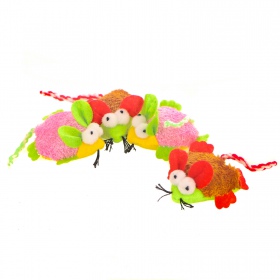 HappyPet Fuzzy Mice - Pieni pehmohiiri kissoille