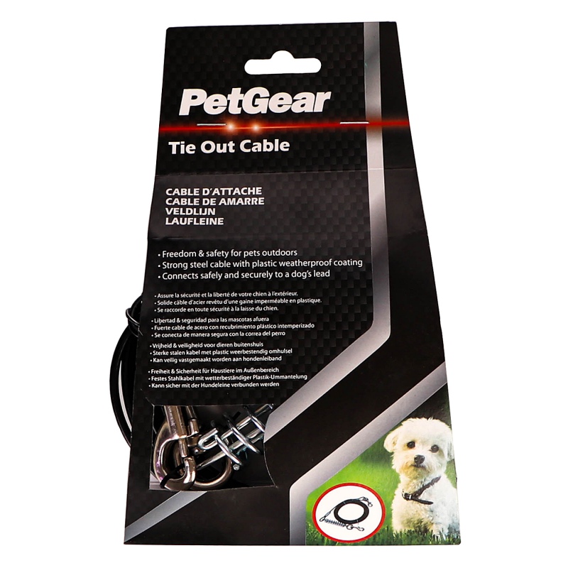 HappyPet Tie Out Cable - steel cable for dogs