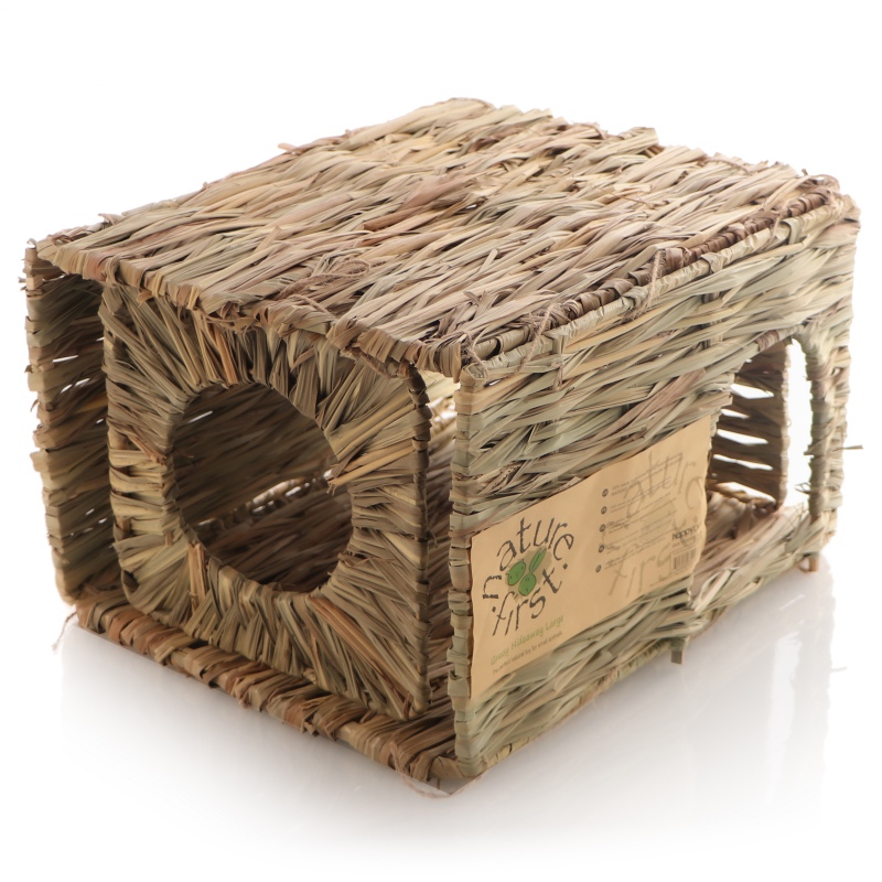 Natural Grass House for Rodents - Large