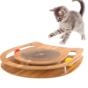 HappyPet Moggy Cat Scratcher - Drapak z piłeczkami