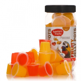 HappyPet Tweeter's Treats Fruity Jelly Pots 27 sztuk - mix smaków