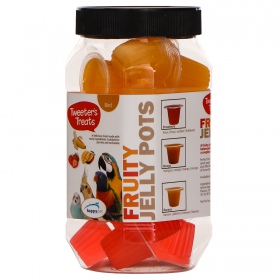 HappyPet Tweeter's Treats Fruity Jelly Pots 27 sztuk - mix smaków