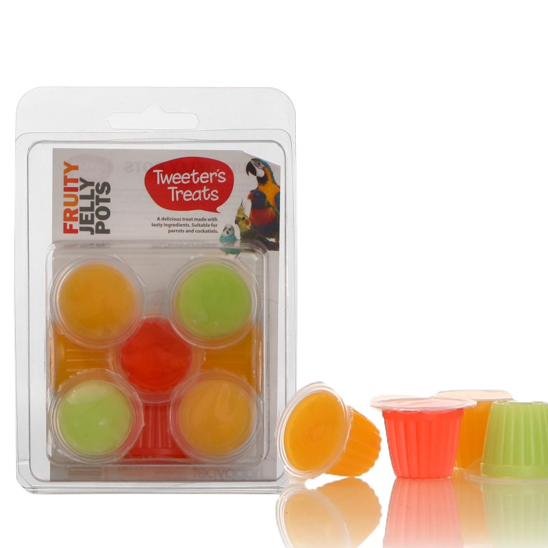 HappyPet Tweeter's Treats Jelly Pots Fruit