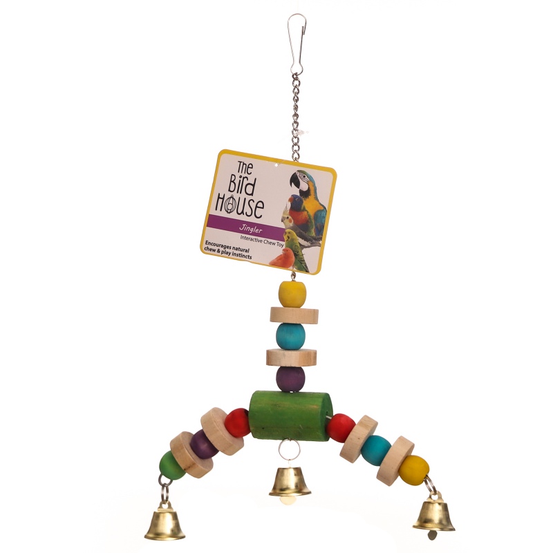 HappyPet Jingler - Juguete colgante para loros